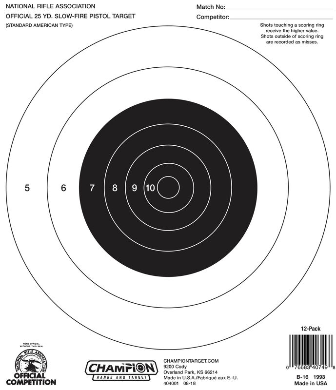 buy nra targets and more champion target